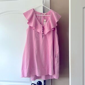 BNWT Anthropologie Pilcro pink large baby doll dress 💕